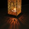 Arabian Pattern Metal Lantern in antique gold