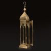 Arabian Tower Metal Lantern Light in antique gold - GL-4440B-BR