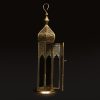 Tejo Tower Metal Lantern light in antique gold GL-4168B-BR