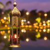 Tejo Tower Metal Lantern light in antique gold GL-4168B-BR