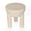 Atom Concrete Metal End Table-cum-Stool