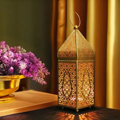 Arabian Pattern Metal Lantern