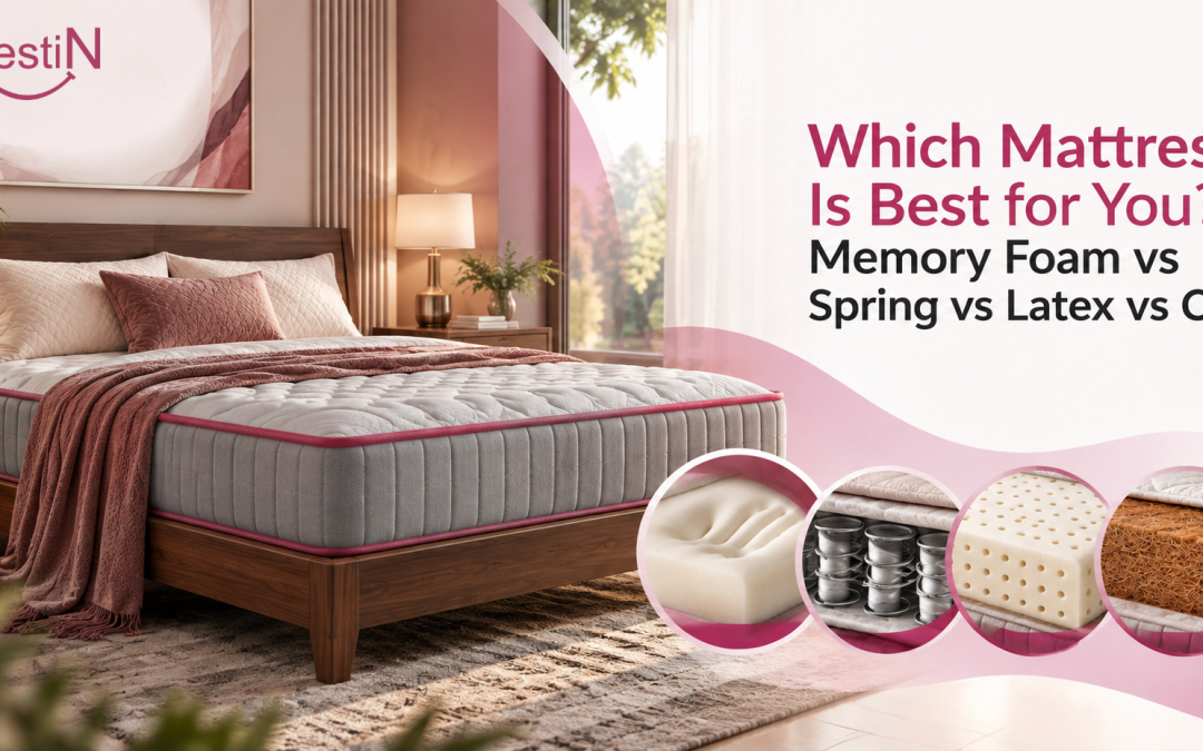 Which Mattress Is Best for You? Memory Foam vs Spring vs Latex vs Coir
